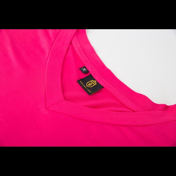 KING NEW YORK, V-NECK T-SHIRT, PINK - Picture 3 of 16